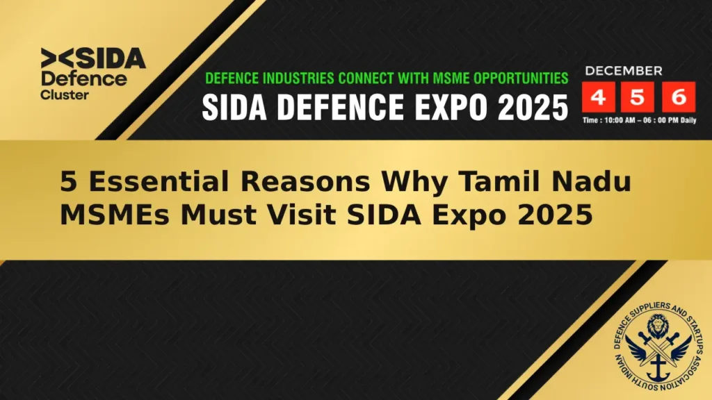 5 Essential Reasons Why Tamil Nadu MSMEs Must Visit SIDA Expo 2025
