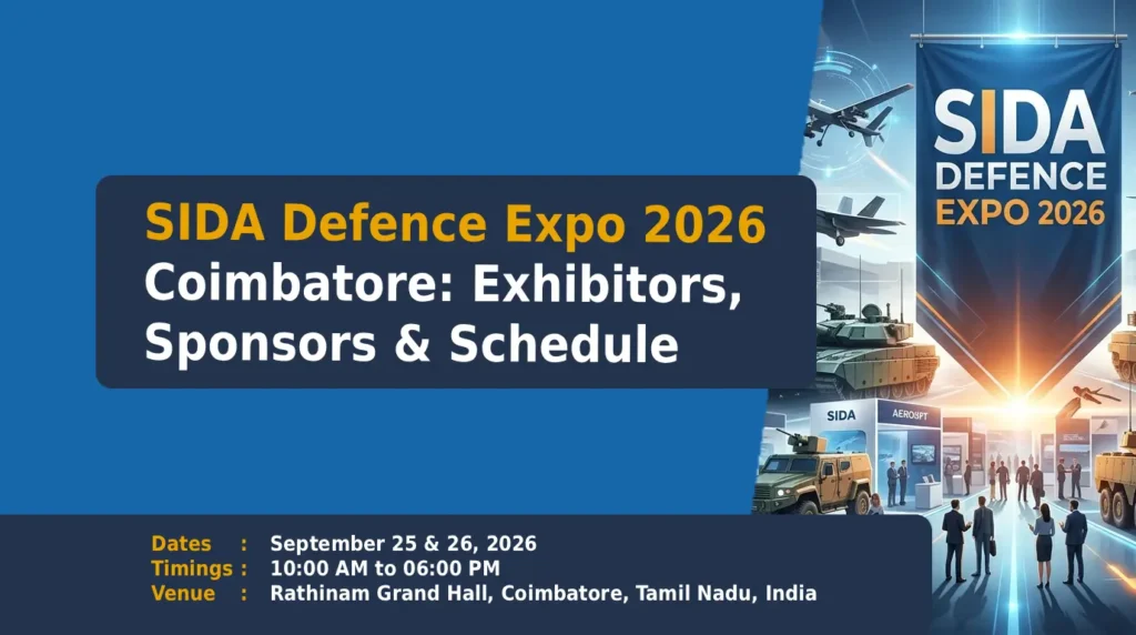 The Gateway to Self-Reliant Defence: Inside the SIDA Defence Expo 2026 in Coimbatore, Tamilnadu, India